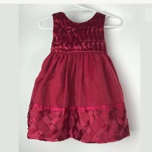 Cinderella Girl Red Formal Party Dress Kids 18M